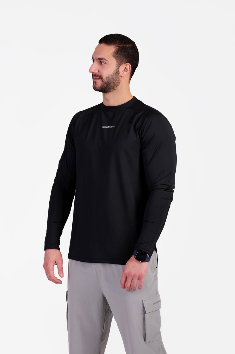 SIGMA FIT Warm Lock Tee Black - Image 4